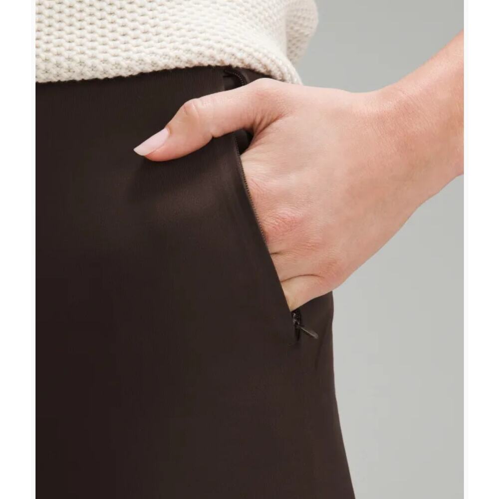 Lululemon Smooth Fit Pull-On High-Rise Pant Espresso Sz 6 Cozy chic Luxury - Picture 8 of 8